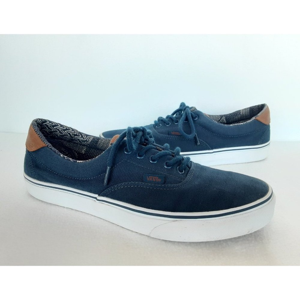 FINAL MARKDOWN Vans Era 59 Canvas Sneakers Men Size 11.5 Navy Blue Brown
